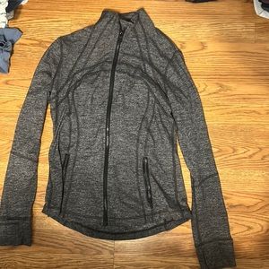 lululemon define jacket *luon heathered black size 10